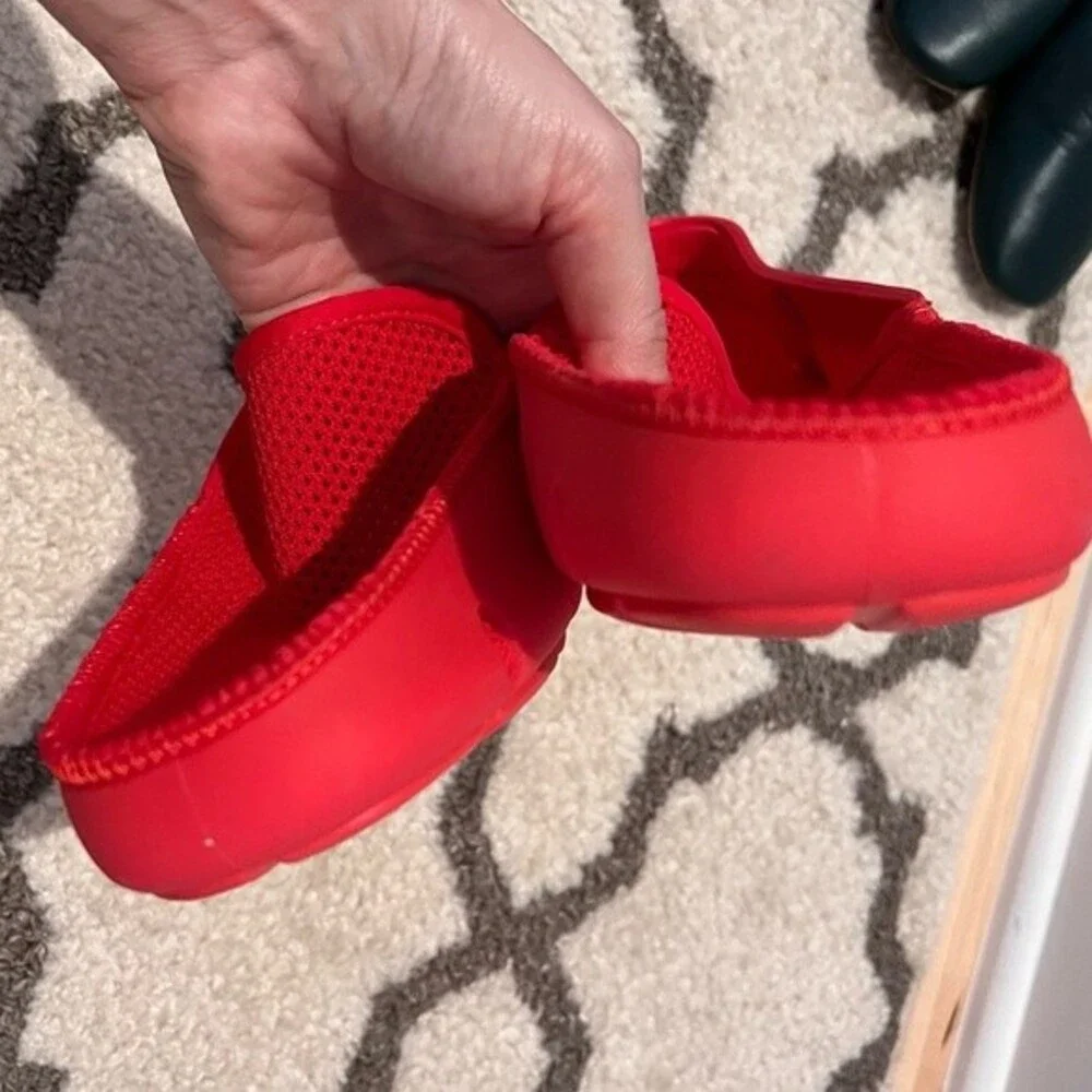SWIMS Hole Knit Loafers in Red 9 NWOB